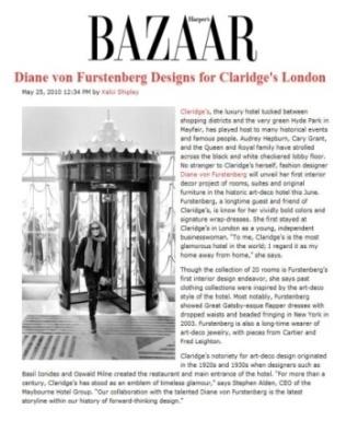 Harper's Bazaar article